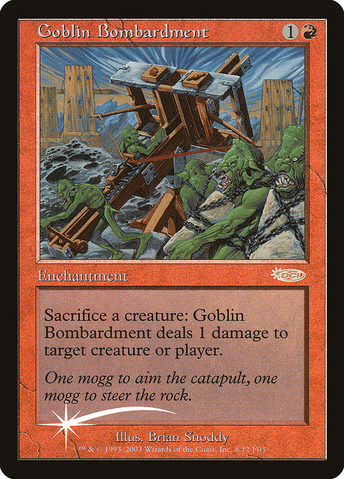 {R} Goblin Bombardment [Friday Night Magic 2003][PA F03 006]