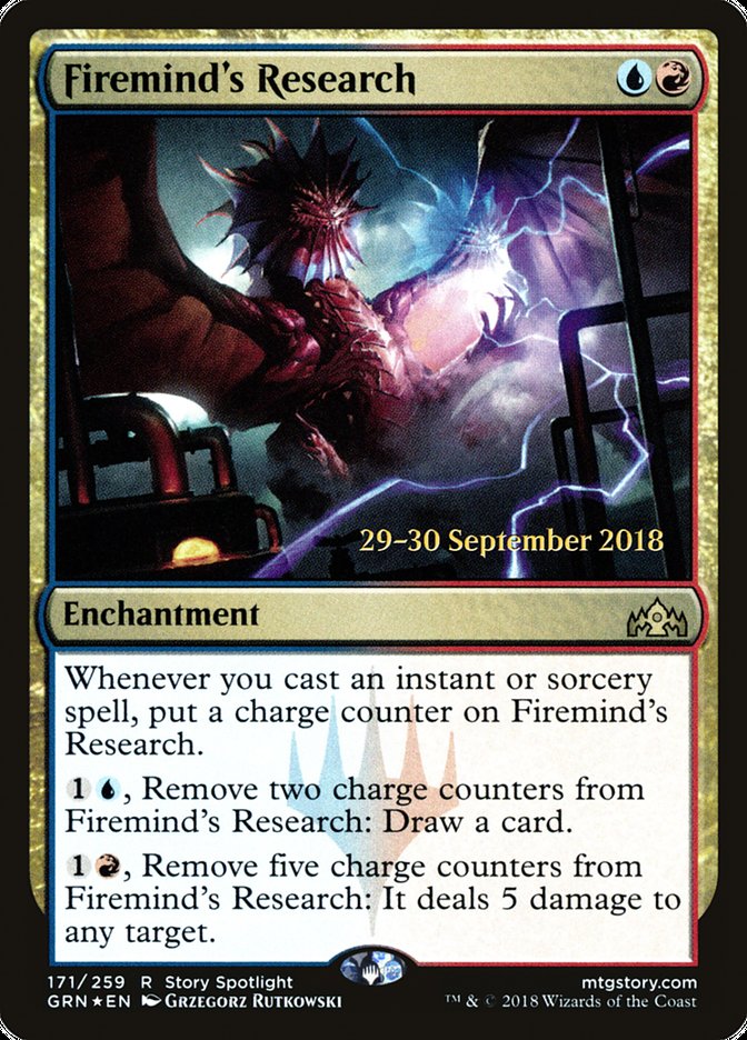 {R} Firemind's Research [Guilds of Ravnica Prerelease Promos][PR GRN 171]