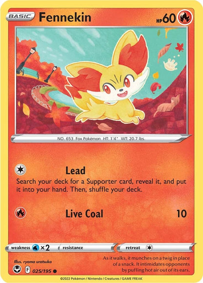 [PKM] Fennekin (025/195) [Sword & Shield: Silver Tempest]