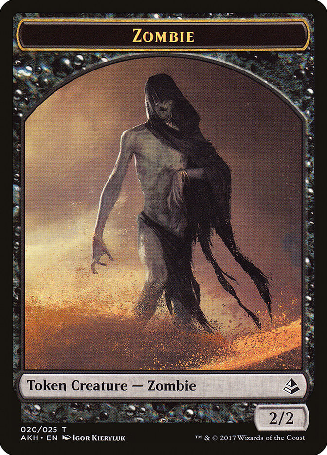 {T} Sunscourge Champion // Zombie Double-sided Token [Hour of Devastation Tokens][THOU 009]
