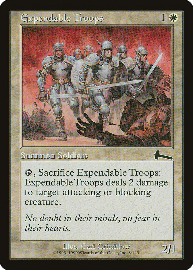 {C} Expendable Troops [Urza's Legacy][ULG 008]