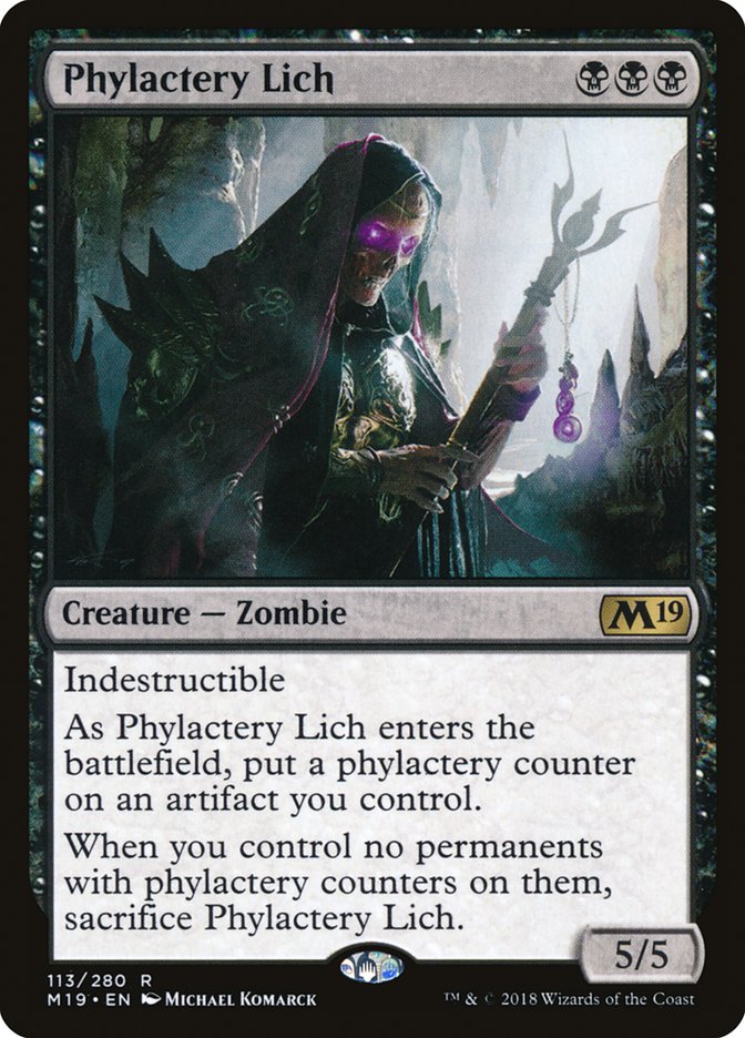{R} Phylactery Lich [Core Set 2019][M19 113]