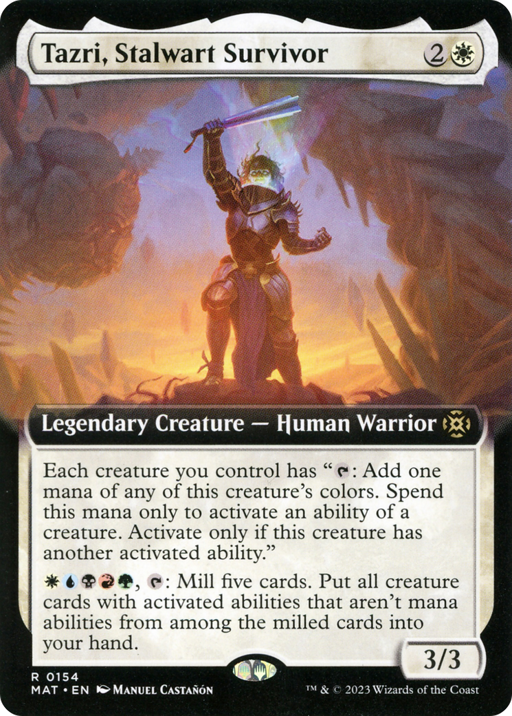 {@R} Tazri, Stalwart Survivor (Extended Art) [March of the Machine: The Aftermath][MAT 154]