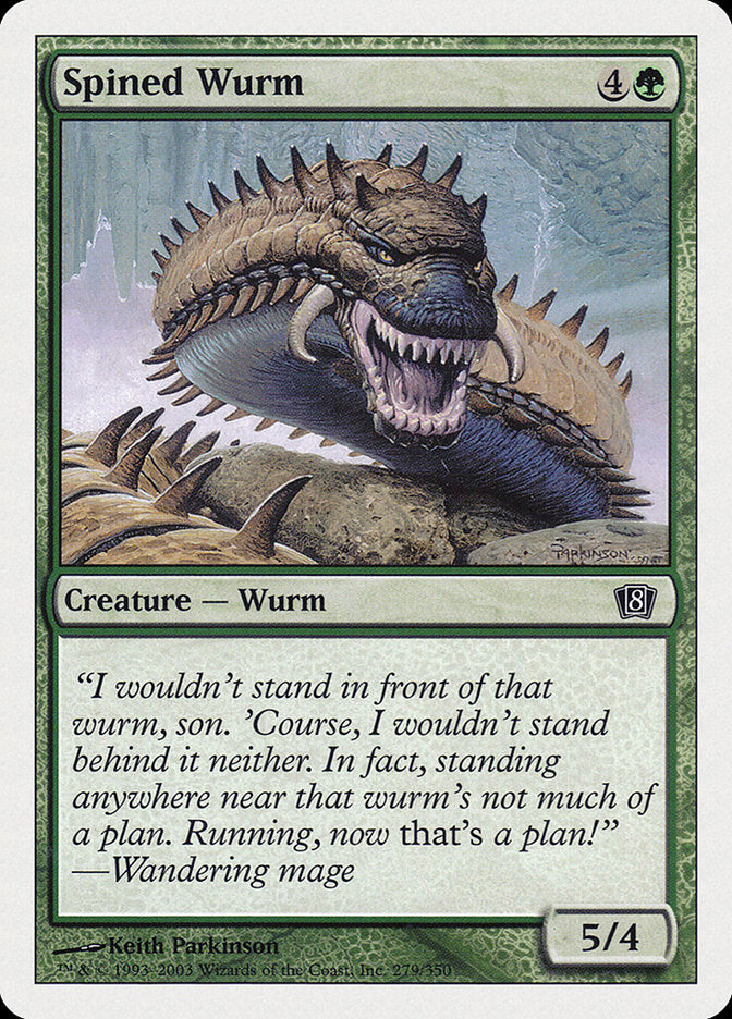 {C} Spined Wurm [Eighth Edition][8ED 279]