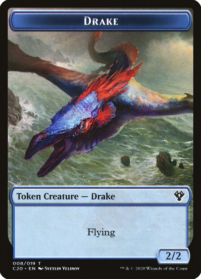 {T} Human Soldier (005) // Drake Double-sided Token [Commander 2020 Tokens][TC20 NULL]