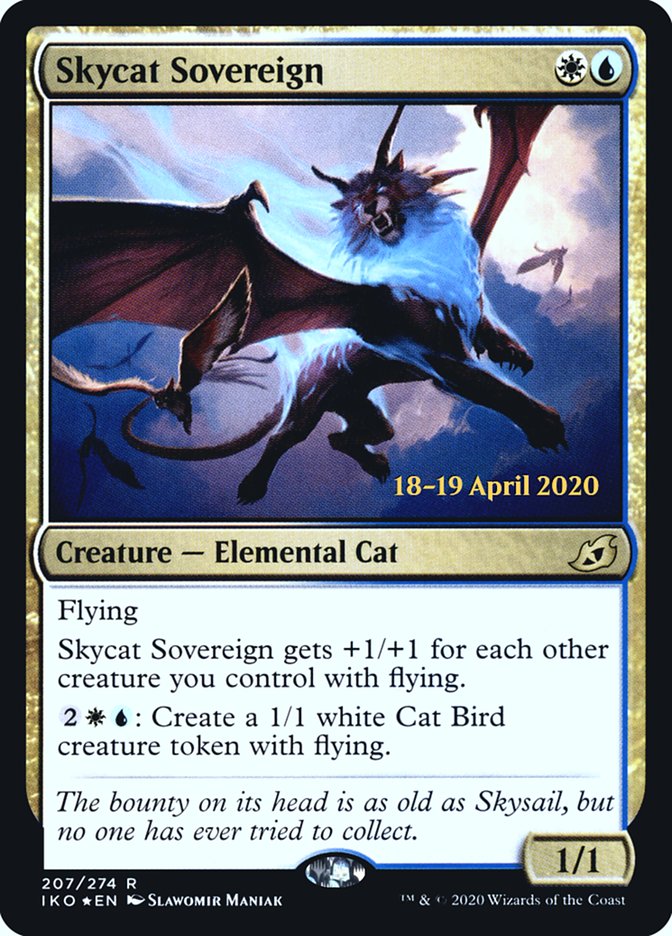 {R} Skycat Sovereign [Ikoria: Lair of Behemoths Prerelease Promos][PR IKO 207]