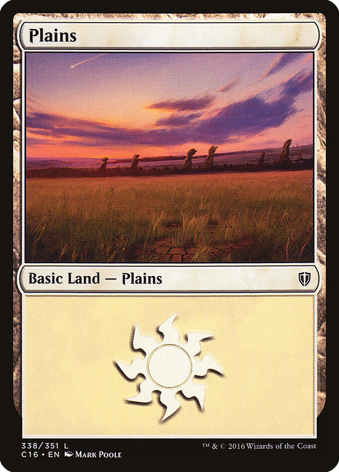 {B}[C16 338] Plains (338) [Commander 2016]