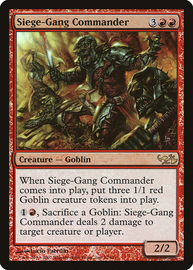 {R} Siege-Gang Commander [Duel Decks: Elves vs. Goblins][DDA 032]