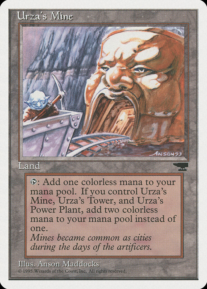 {C} Urza's Mine (Mine Cart Entering Mouth) [Chronicles][CHR 114A]