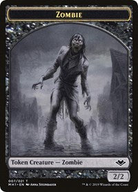 {T} Zombie // Golem Double-Sided Token [Modern Horizons Tokens][TMH1 007]