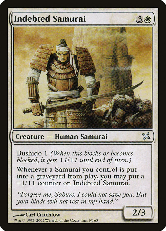 {C} Indebted Samurai [Betrayers of Kamigawa][BOK 009]