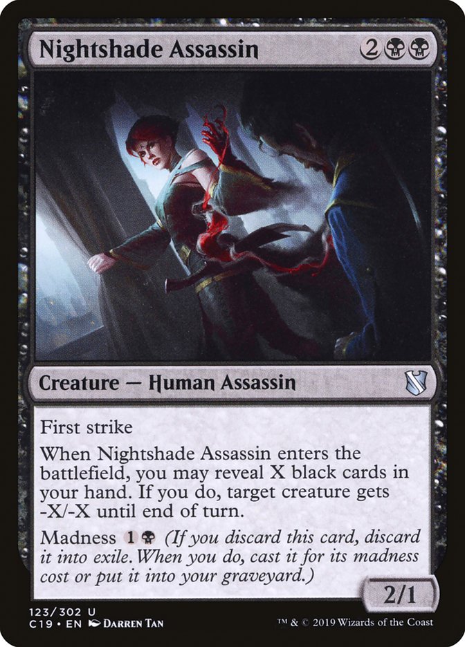 {C} Nightshade Assassin [Commander 2019][C19 123]