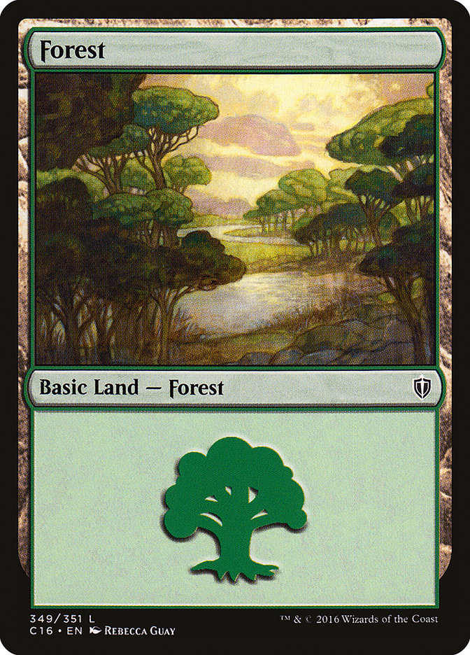 {B}[C16 349] Forest (349) [Commander 2016]