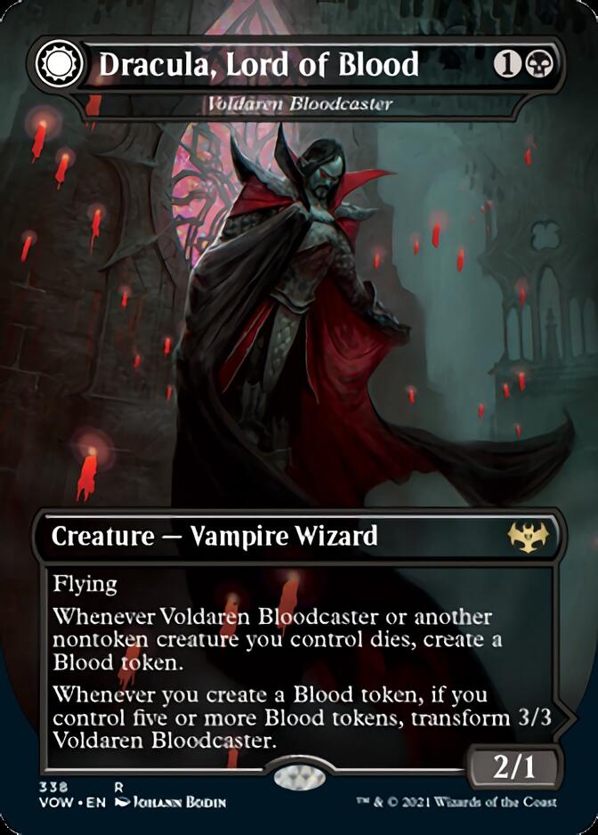 {@R} Voldaren Bloodcaster // Bloodbat Summoner - Dracula, Lord of Blood // Dracula, Lord of Bats [Innistrad: Crimson Vow][VOW 338]