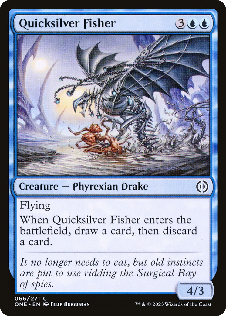 {@C} Quicksilver Fisher [Phyrexia: All Will Be One][ONE 066]