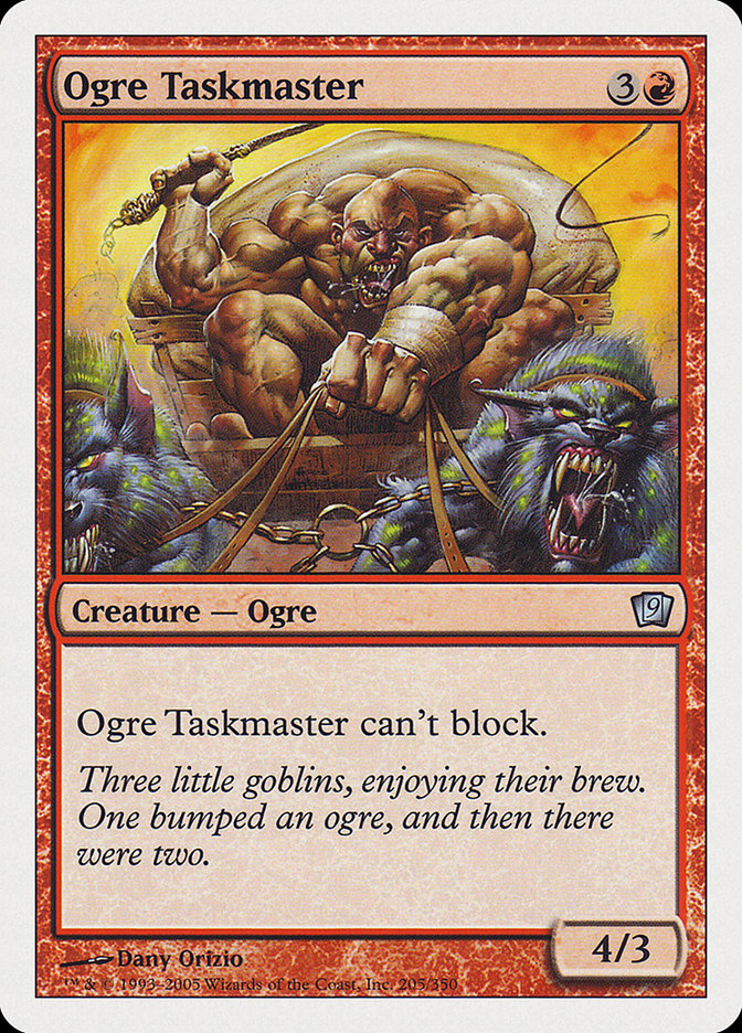{C} Ogre Taskmaster [Ninth Edition][9ED 205]