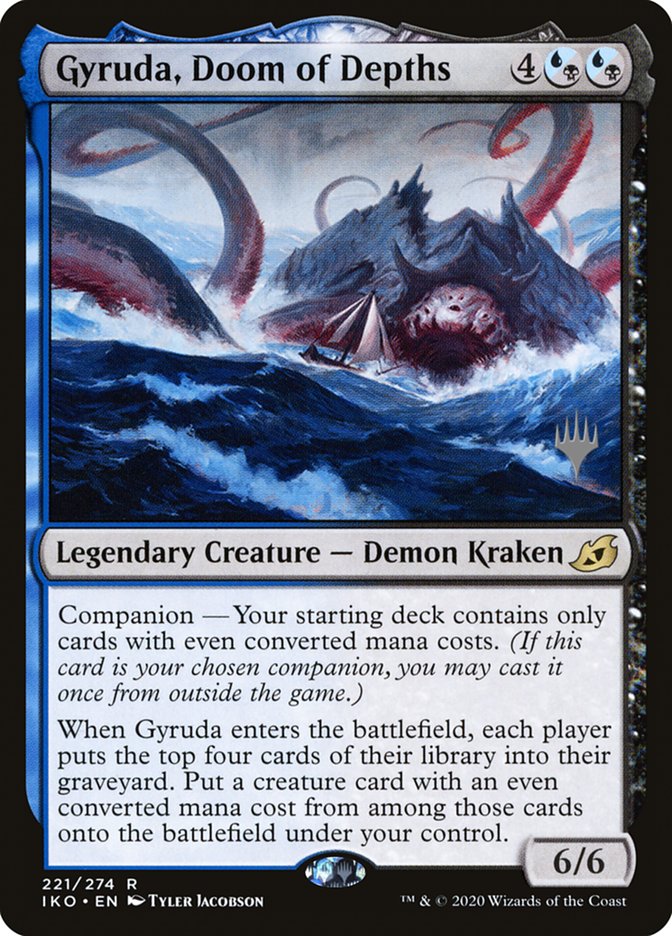 {R} Gyruda, Doom of Depths (Promo Pack) [Ikoria: Lair of Behemoths Promos][PP IKO 221]