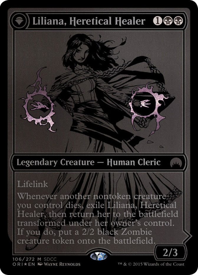 {R} Liliana, Heretical Healer // Liliana, Defiant Necromancer [San Diego Comic-Con 2015][PA SD15 106]