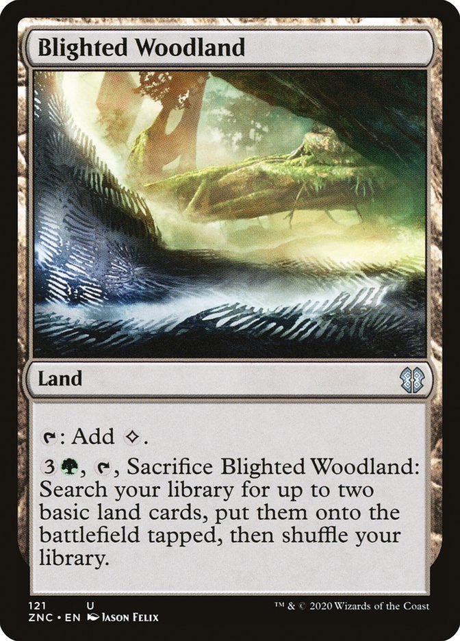 {C} Blighted Woodland [Zendikar Rising Commander][ZNC 121]