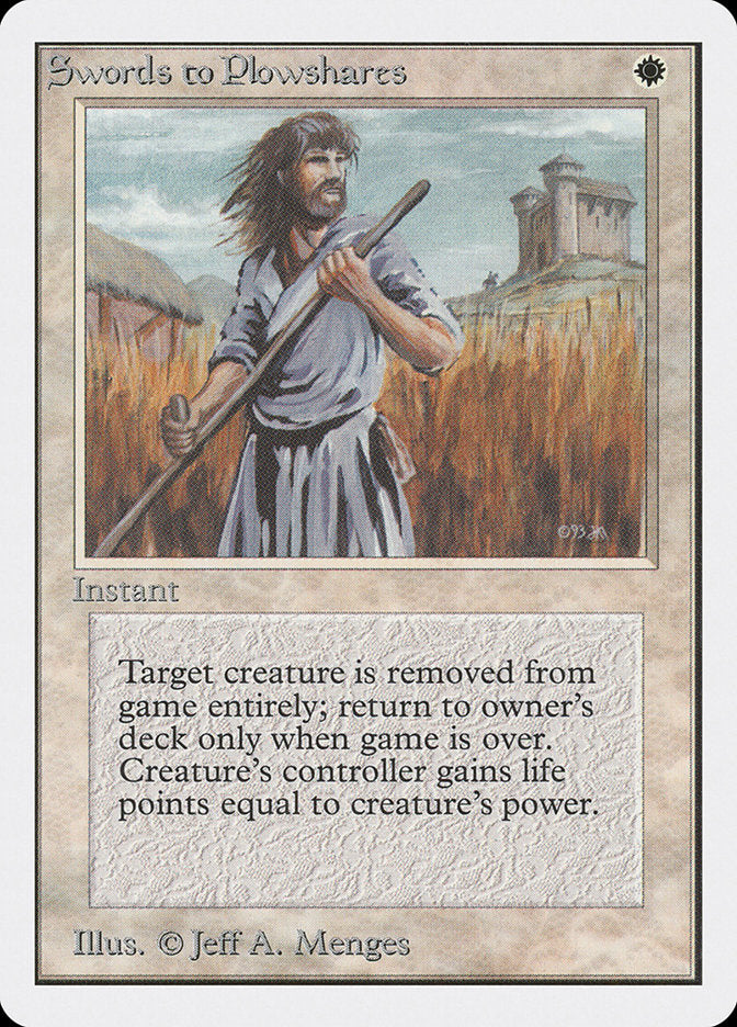 {C} Swords to Plowshares [Unlimited Edition][2ED 041]