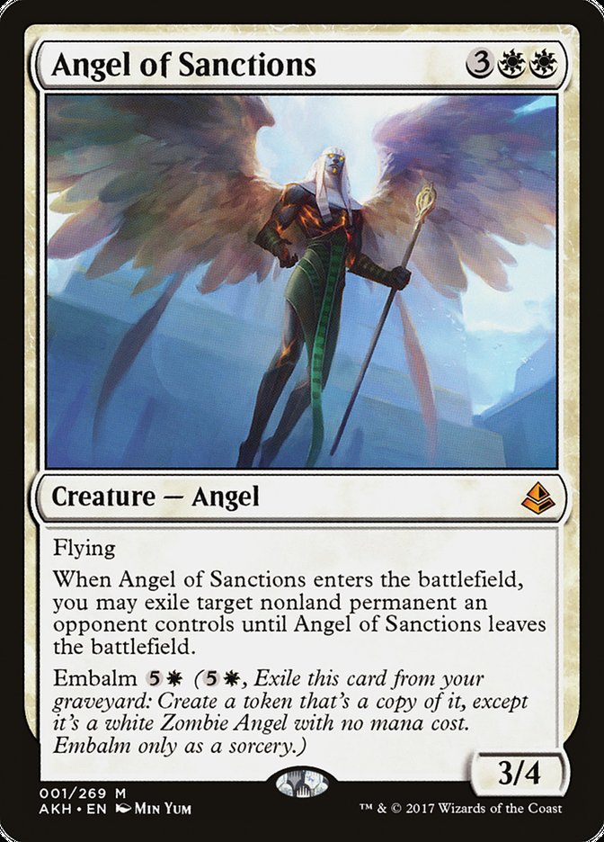 {R} Angel of Sanctions [Amonkhet][AKH 001]