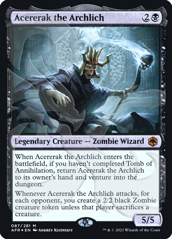 {R} Acererak the Archlich (Ampersand Promo) [Dungeons & Dragons: Adventures in the Forgotten Realms Promos][AMP AFR 087]