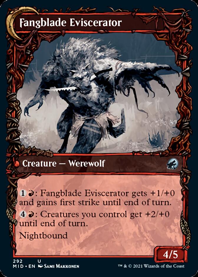 {@C} Fangblade Brigand // Fangblade Eviscerator (Showcase Equinox) [Innistrad: Midnight Hunt][MID 292]
