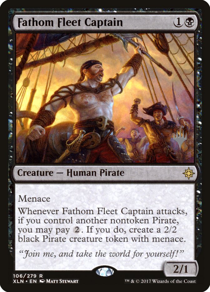 {R} Fathom Fleet Captain (Promo Pack) [Ixalan Promos][PP XLN 106]