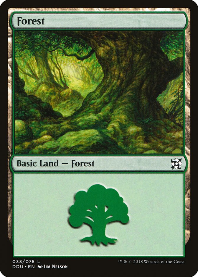 {B}[DDU 033] Forest (33) [Duel Decks: Elves vs. Inventors]