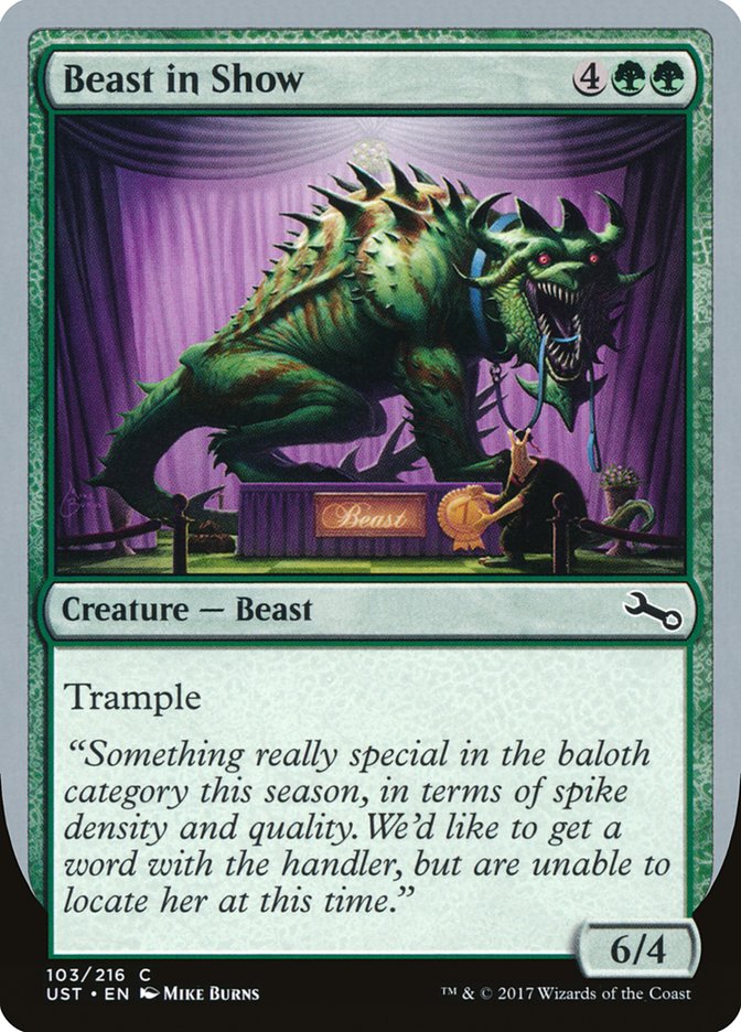 {C} Beast in Show ("Something really special...") [Unstable][UST 103C]