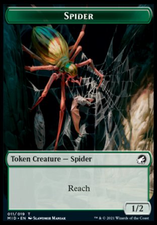 {T} Beast (008) // Spider Double-sided Token [Innistrad: Midnight Hunt Tokens][TMID 008]