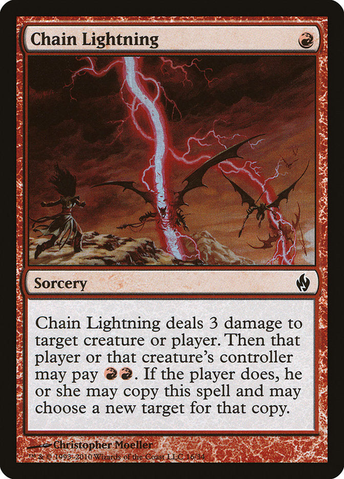 {C} Chain Lightning [Premium Deck Series: Fire and Lightning][PD2 016]