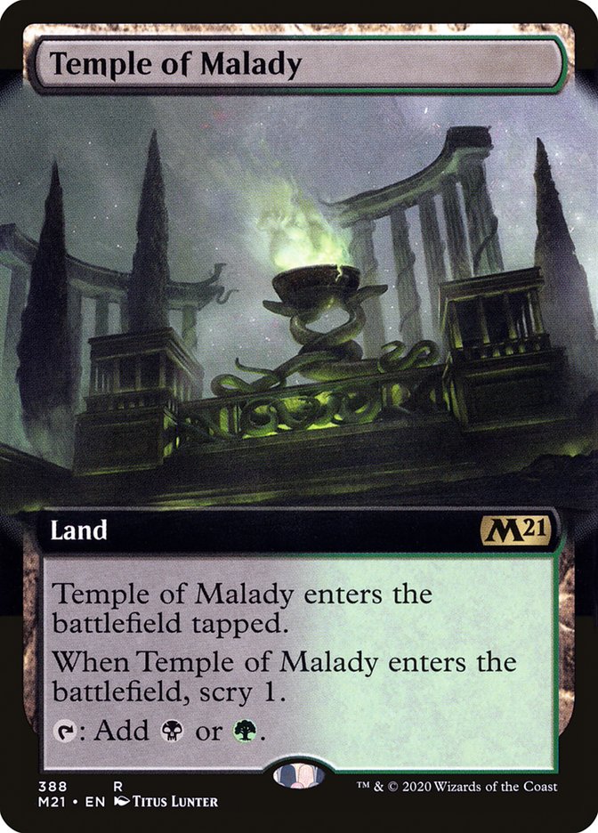 {R} Temple of Malady (Extended Art) [Core Set 2021][M21 388]