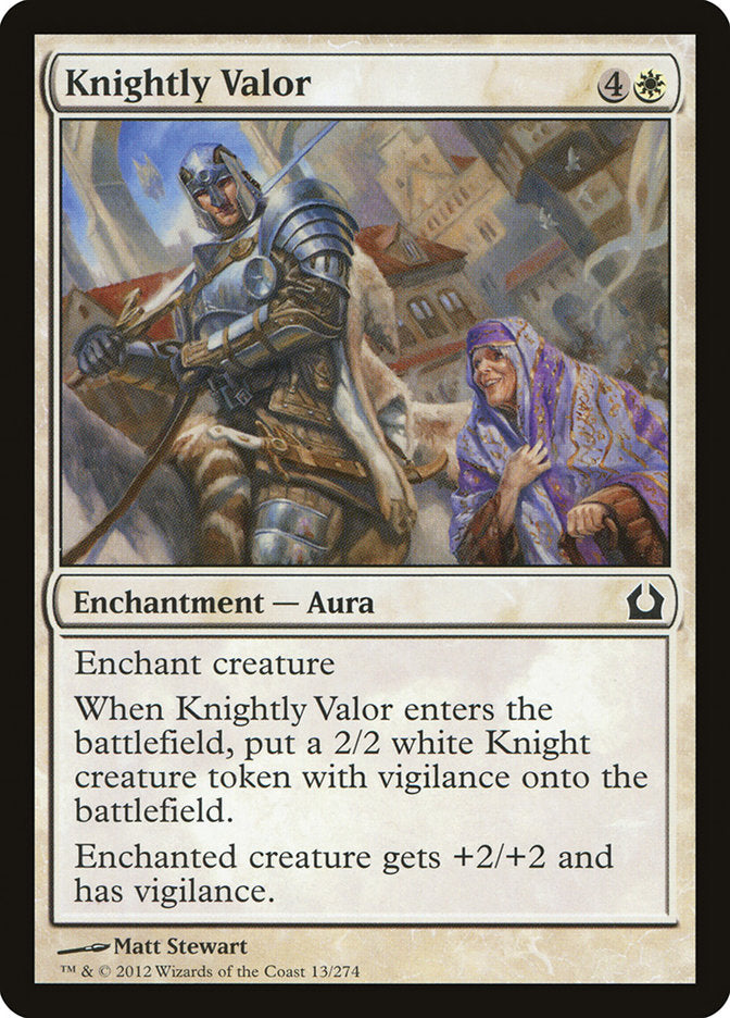 {C} Knightly Valor [Return to Ravnica][RTR 013]