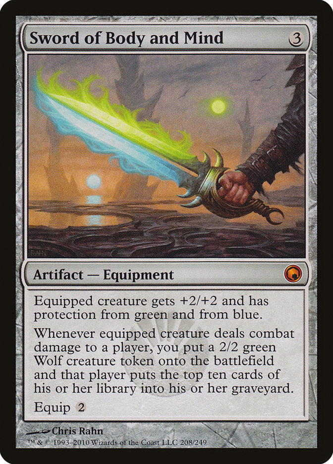{R} Sword of Body and Mind [Scars of Mirrodin][SOM 208]
