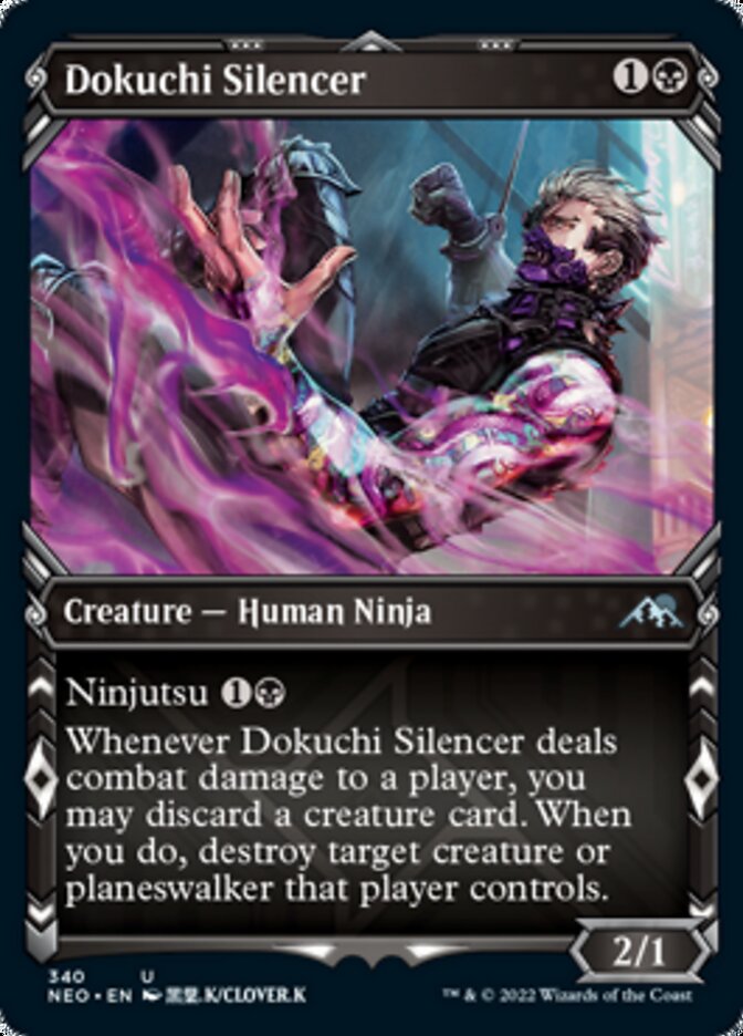 {@C} Dokuchi Silencer (Showcase Ninja) [Kamigawa: Neon Dynasty][NEO 340]