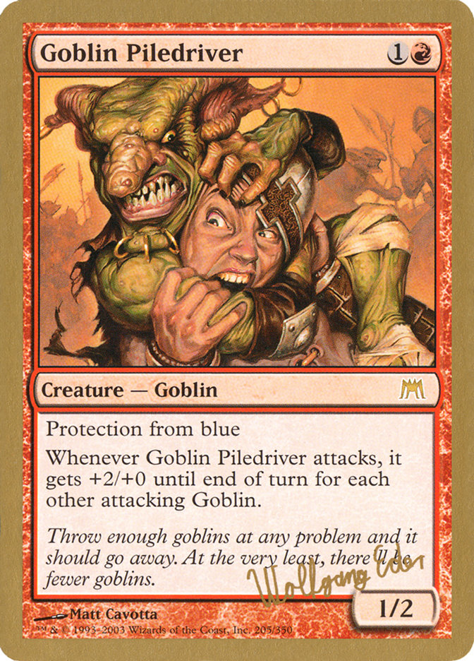 {R} Goblin Piledriver (Wolfgang Eder) [World Championship Decks 2003][GB WC03 WE205]