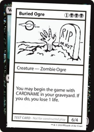 {R} Buried Ogre (2021 Edition) [Mystery Booster Playtest Cards][CMB1 036]