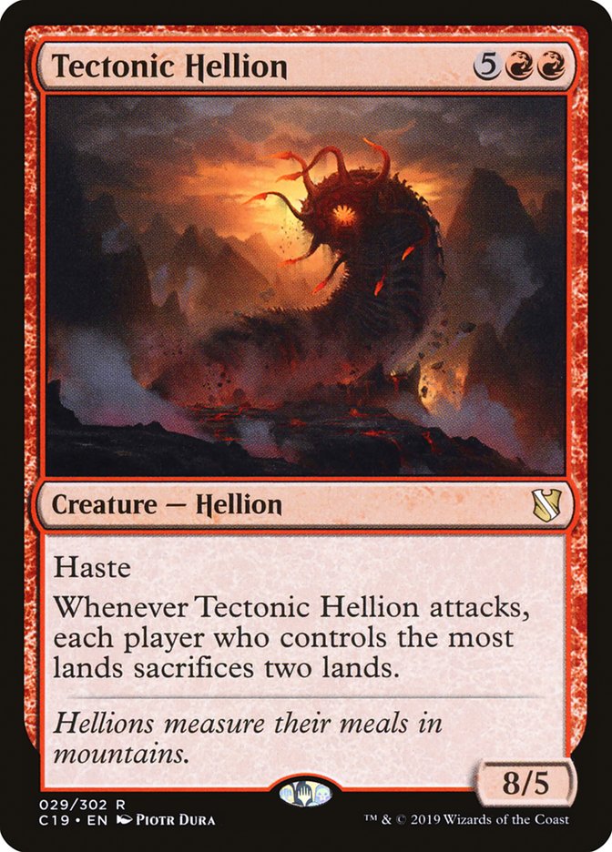 {R} Tectonic Hellion [Commander 2019][C19 029]