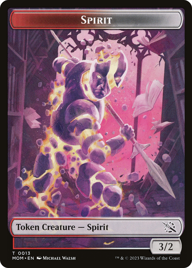 {T} Elemental (09) // Spirit (13) Double-Sided Token [March of the Machine Tokens][TMOM 9//13]