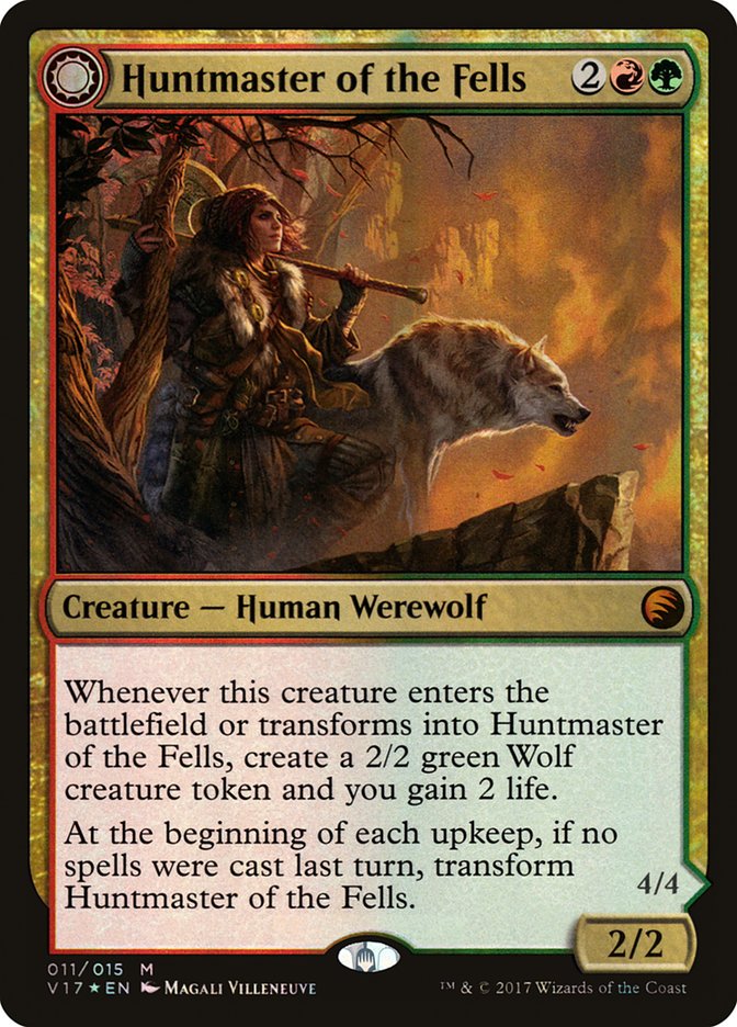{R} Huntmaster of the Fells // Ravager of the Fells [From the Vault: Transform][V17 011]