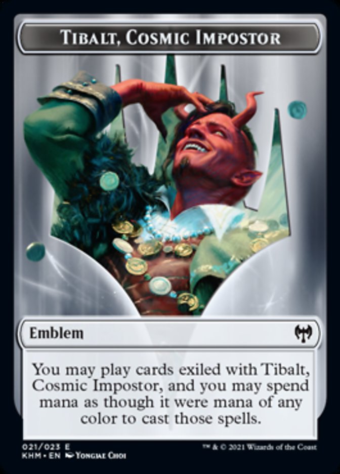 {T} Tibalt, Cosmic Impostor Emblem [Kaldheim Tokens][TKHM 021]