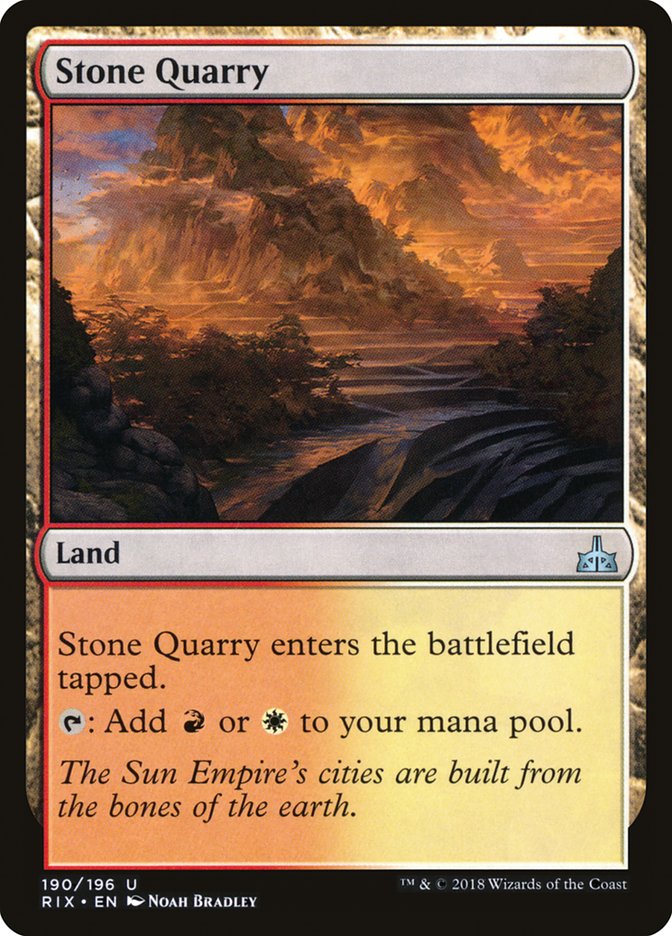 {C} Stone Quarry [Rivals of Ixalan][RIX 190]