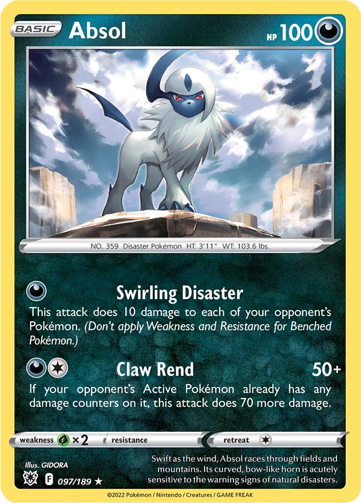<PR> Absol (097/189) (Theme Deck Exclusive) [Sword & Shield: Astral Radiance]