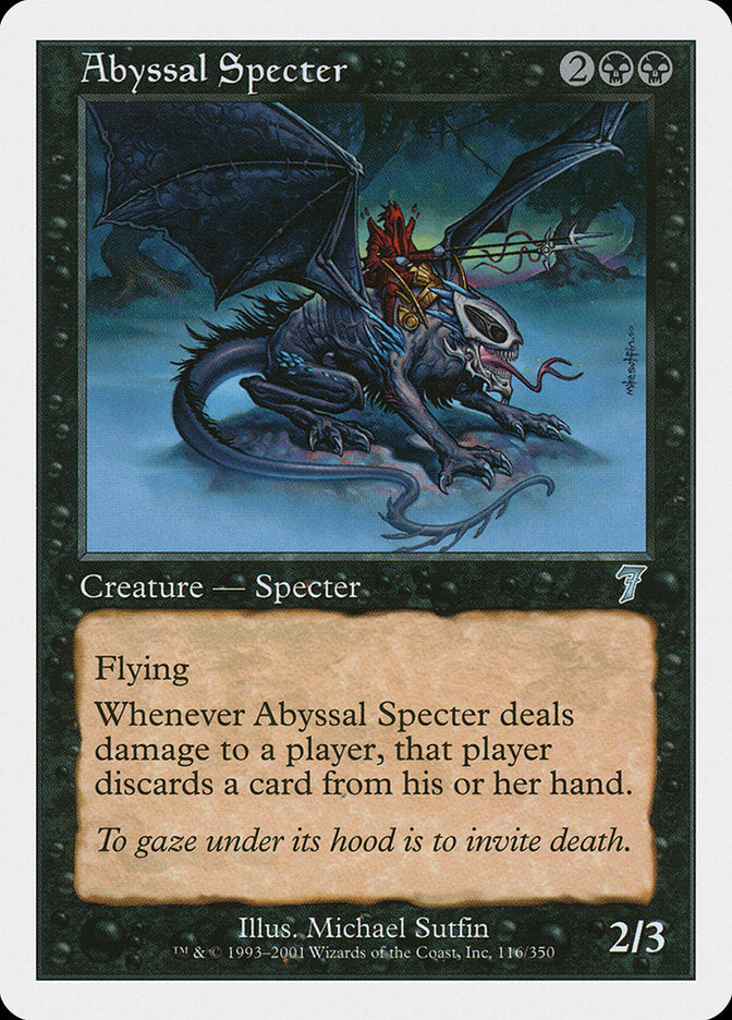 {C} Abyssal Specter [Seventh Edition][7ED 116]