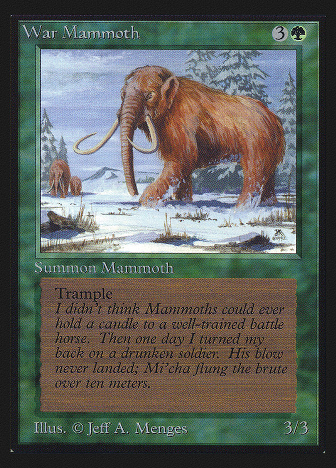{C} War Mammoth [International Collectorsâ Edition][GB CEI 228]