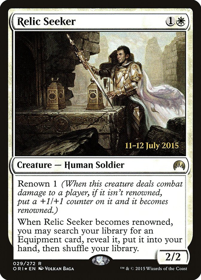 {R} Relic Seeker [Magic Origins Prerelease Promos][PR ORI 029]