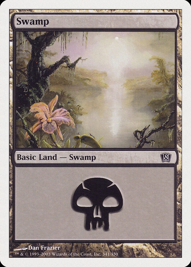 {B}[8ED 341] Swamp (341) [Eighth Edition]