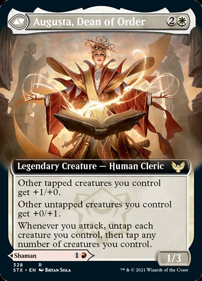 {R} Plargg, Dean of Chaos // Augusta, Dean of Order (Extended Art) [Strixhaven: School of Mages][STX 328]