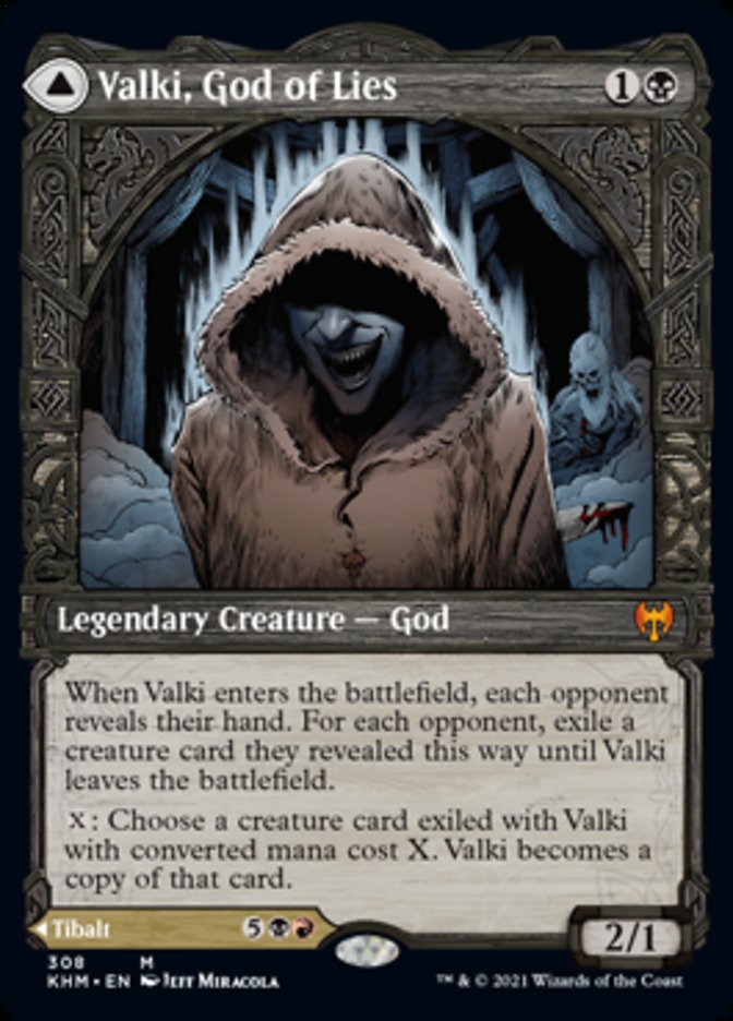 {R} Valki, God of Lies // Tibalt, Cosmic Impostor (Showcase) [Kaldheim][KHM 308]